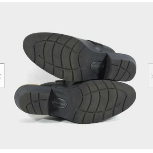 Earth Origins Andria Welltek System Faux Leather Black Slides Clogs Mules Sz 10 - Picture 5 of 5